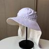 New spring and summer neck hat women's fashion versatile sunshade sunscreen bucket hat outdoor strap fishing climbing hat