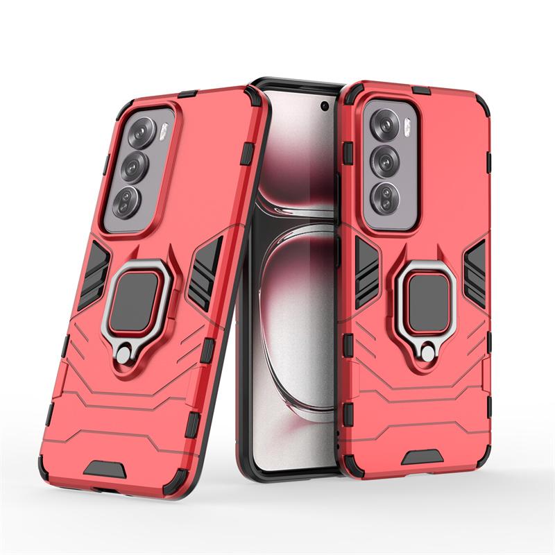 Magnetic Case for OPPO Reno 12 Pro 5G Reno 11 11F Protective Cover with Ring Stand Bracket Shell Business Full Protection Cover