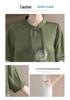 Mom's 2026 Chinese Style Chiffon Suit: Short-Sleeve Printed Top for Middle-Aged and Elderly Women