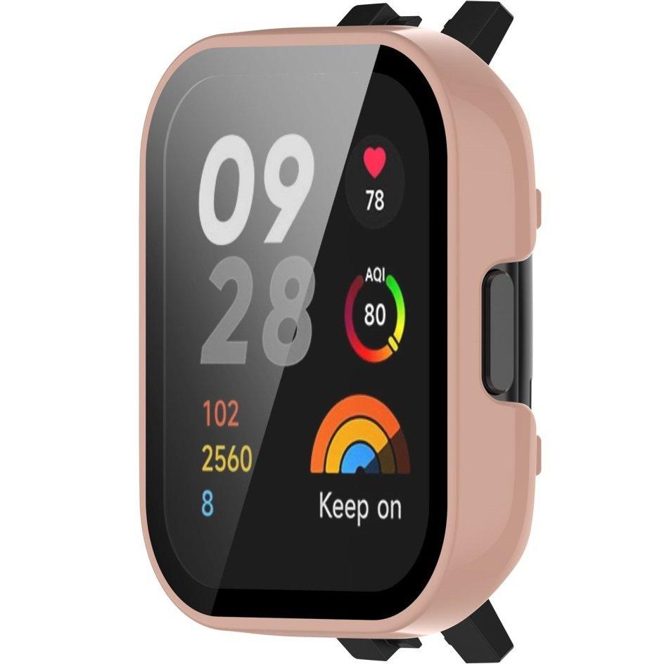 2in1 Case + Tempered Glass for Xiaomi Redmi Watch 3, Pink