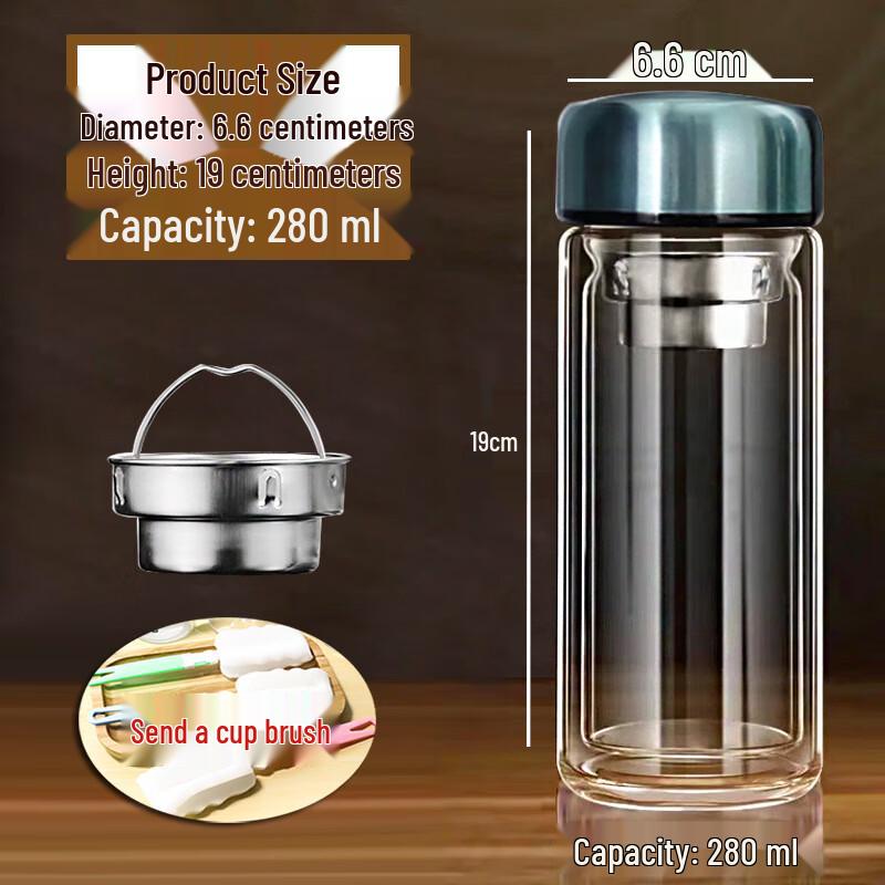 Shangqi Double-Layer Glass Cup