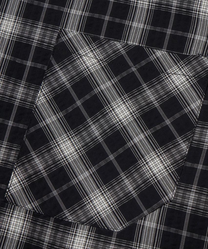 Masateu Vintage Gemstone Check Shirt _ Black