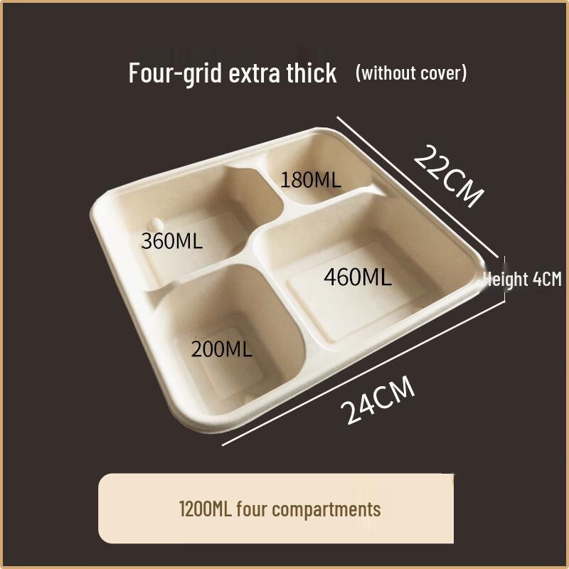 Changbaosen Disposable Divided Meal Prep Containers