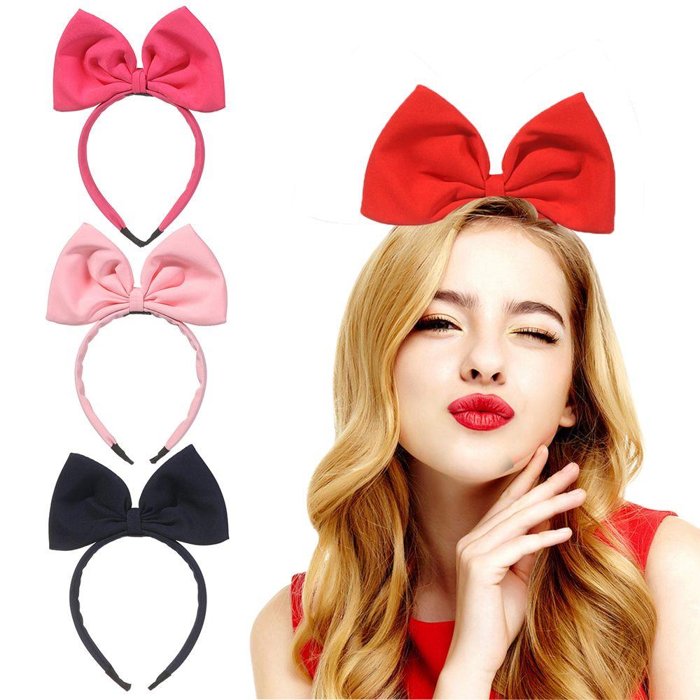 Women Girls Cosplay Costume Headwear Big Bow Headband Headdress Party Decoration Bowknot Hair Bands