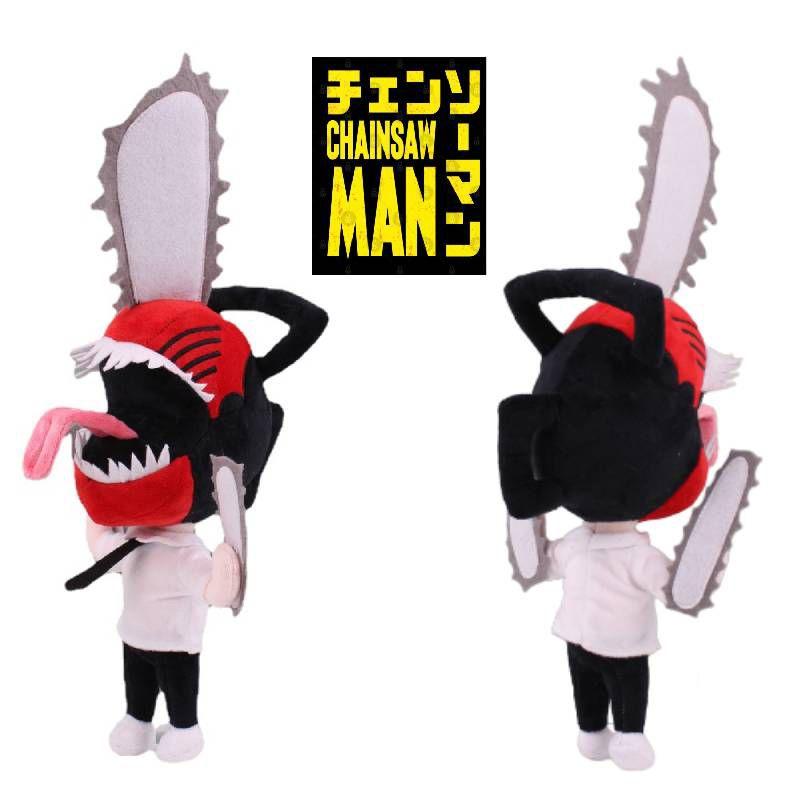 Man Denji Plush Dolls Soft Cuddly Steel-wire Tongue Figures