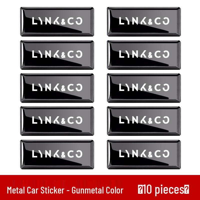 Lynk & Co Car Emblem Decorative Metal Sticker for Models 01/03/06/07/08/900/Z20