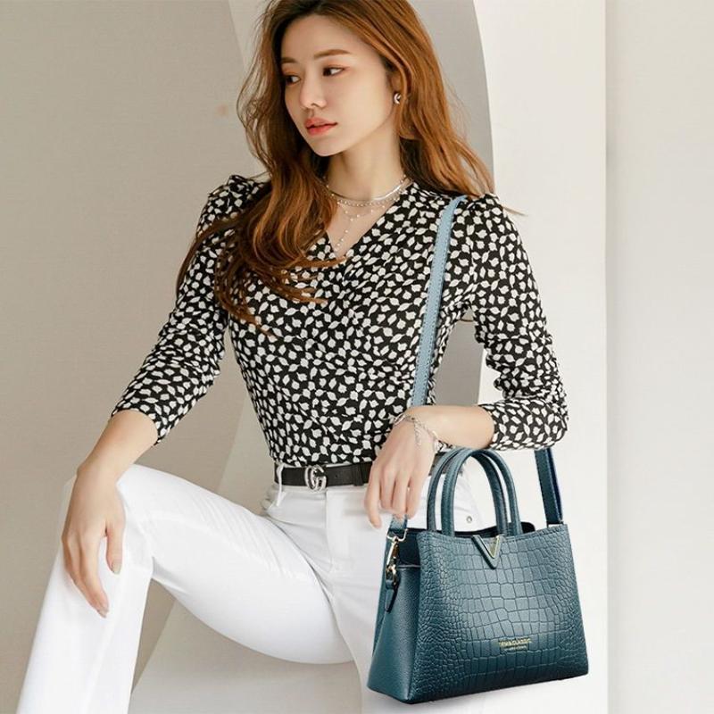 Modna damska torba typu crossbody, torba na ramię dla matki, damska, wysokiej jakości skórzana torebka