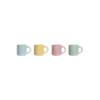 Porcelain Coffee Cups - Home ESPRIT - Set of 4 - 110 Ml - Multicoloured - 5.8x8.5x6.2 Cm