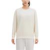 DOMYOS Loose Solid Colour Pullover Sweatshirt Women's Pale Yellow