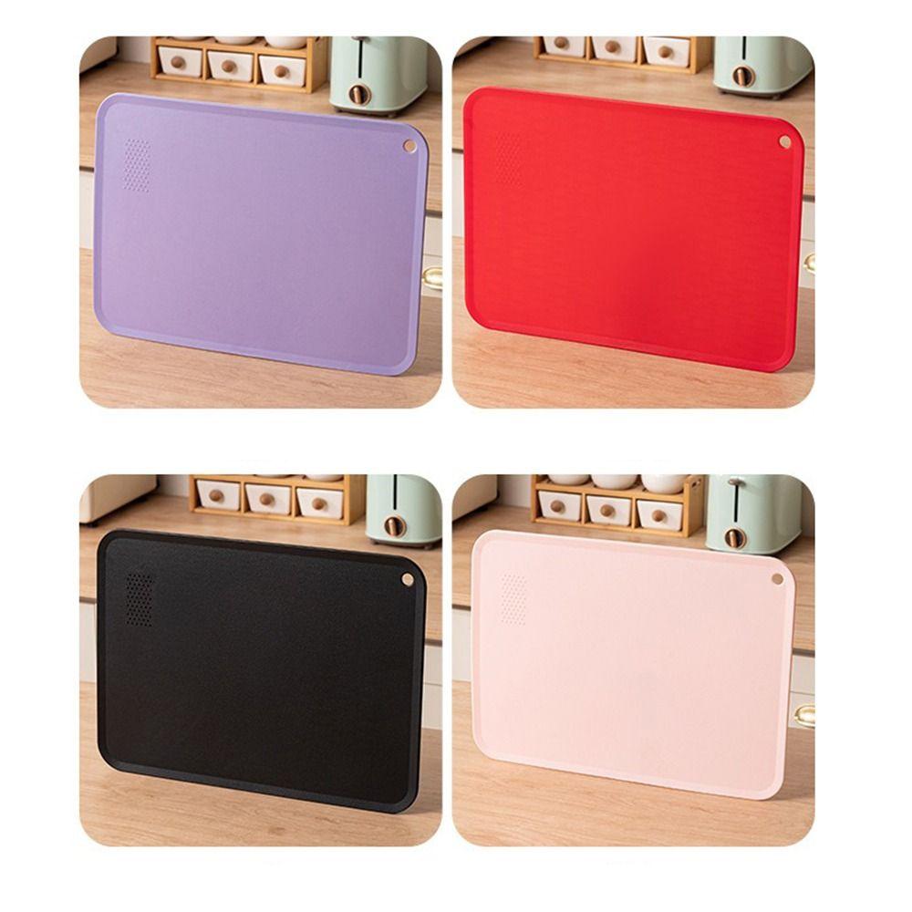 Multi-functional Square TPU Cutting Board Anti-Mold Double-Sided Chopping Block Flexible Soft Vegetable Chopping Board Camping