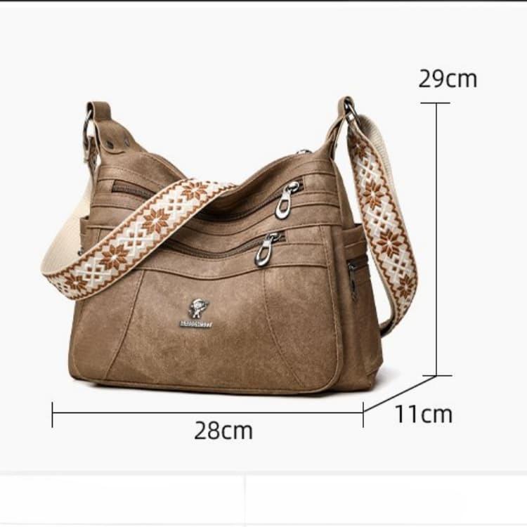 Vintage Schultertasche Damen Pendler Umhängetasche