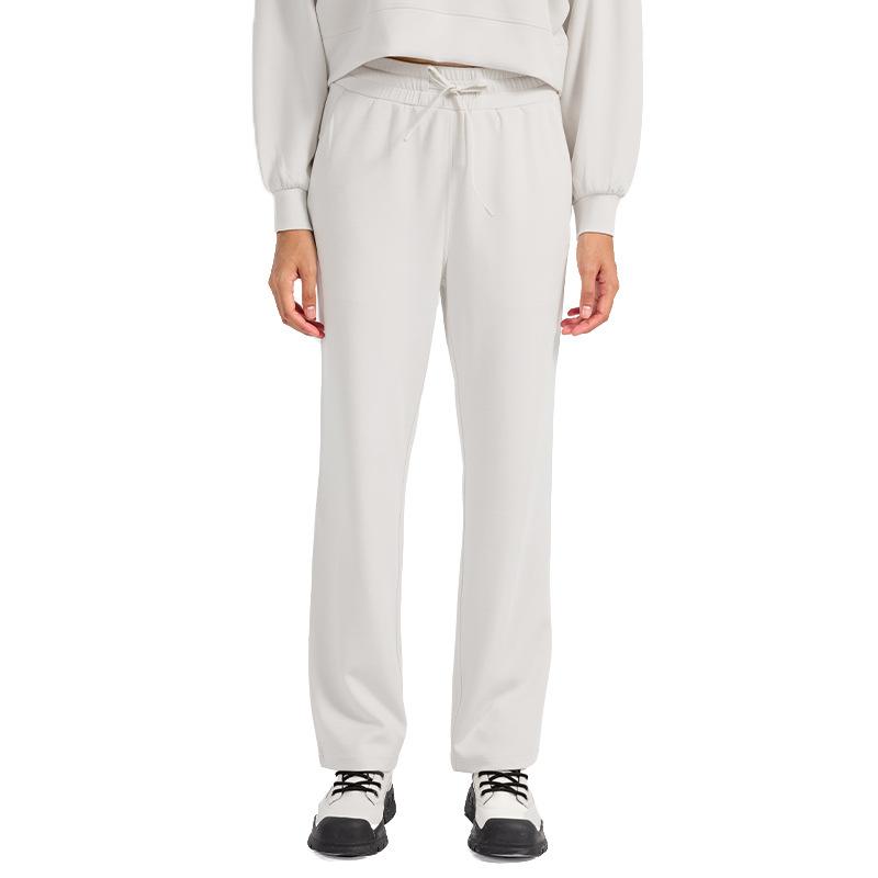 Autumn and Winter Loose Leisure Sports Straight Sweatpants Women's Liquid Air Layer Soft Waxy Skin-friendly Fashion Versatile