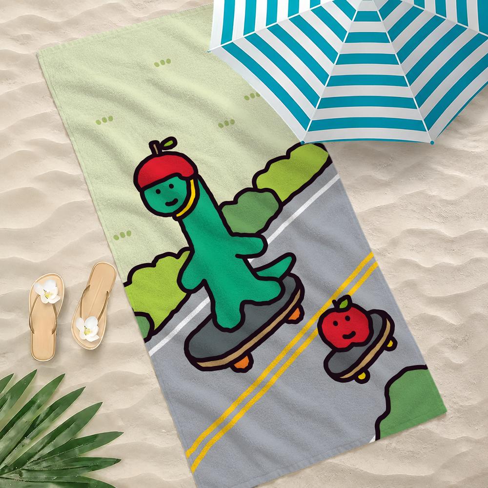 Character JOGUMAN Towel Microfiber Beach Towel Quick Dry Absorbent Soft for Swimming Yoga Resort Travel Camping