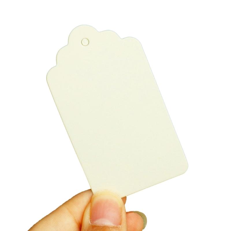 50 Pcs Colorful Gift Tages Paper Hanging Tages with Hole Rectangle Hanging Tages for DIY Christmas Wedding Party Favor