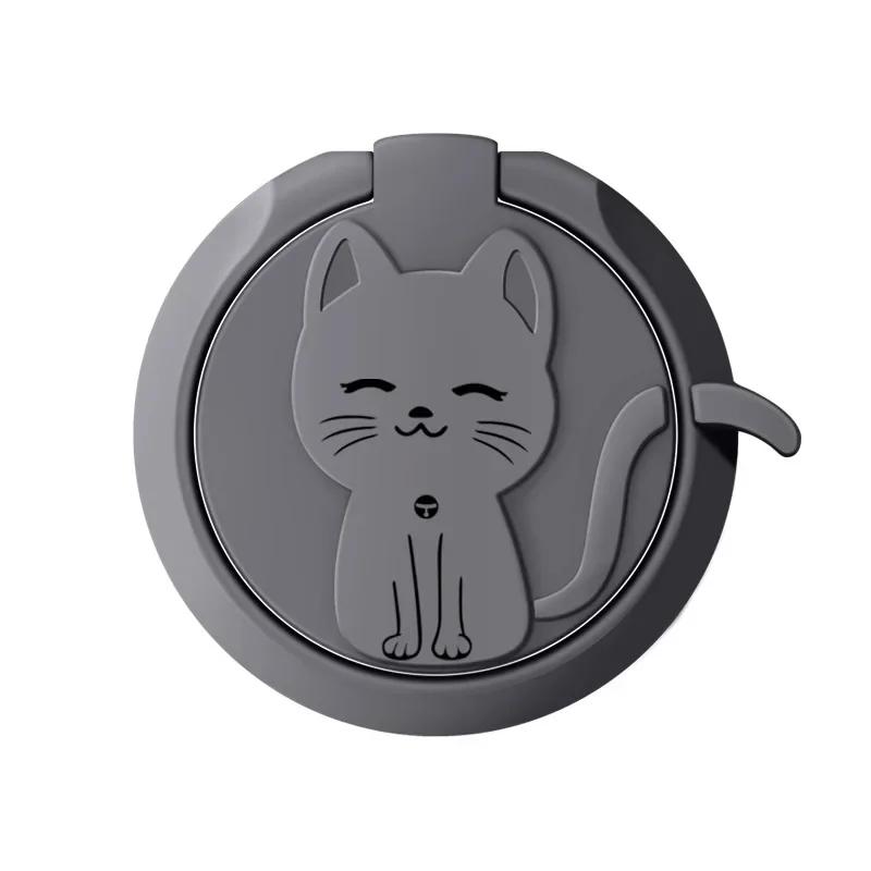 Niedlicher Cartoon Katze Handy Fingerringhalter Runde Halterung Telefonständer für IPhone 15 Samsung Huawei Xiaomi Handyzubehör