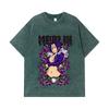 275 GSM Washed T-shirts 100% Cotton Seven Deadly Sins V8 Merlin Print Unisex Heavy Cotton T Shirt