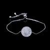Women's Gold-Plated Zircon Tennis Bracelet - Full Diamond Design, Model S5650
