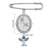 Charme-Broche Aile d'Ange Bleu Quelque Chose de Bleu pour Bouquet de Mariage Boutonnière Charme Photo Broche Cadeaux Souvenir de Mariage