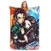 Super Soft Slayers Kimetsu Yaiba Manga Throw Blanket Premium Fleece Lightweight Bed Blanket Cozy Plush Blankets All Season Use