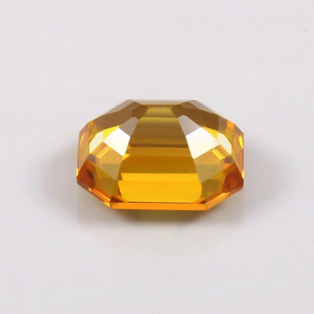 Natural Flawless Ceylon Yellow Sapphire Radiant Shape Loose Gemstone 12 Ct