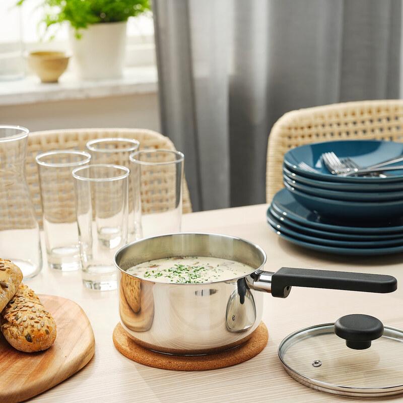 IKEA MÅTTFULL 2L Stainless Steel Pot with Lid