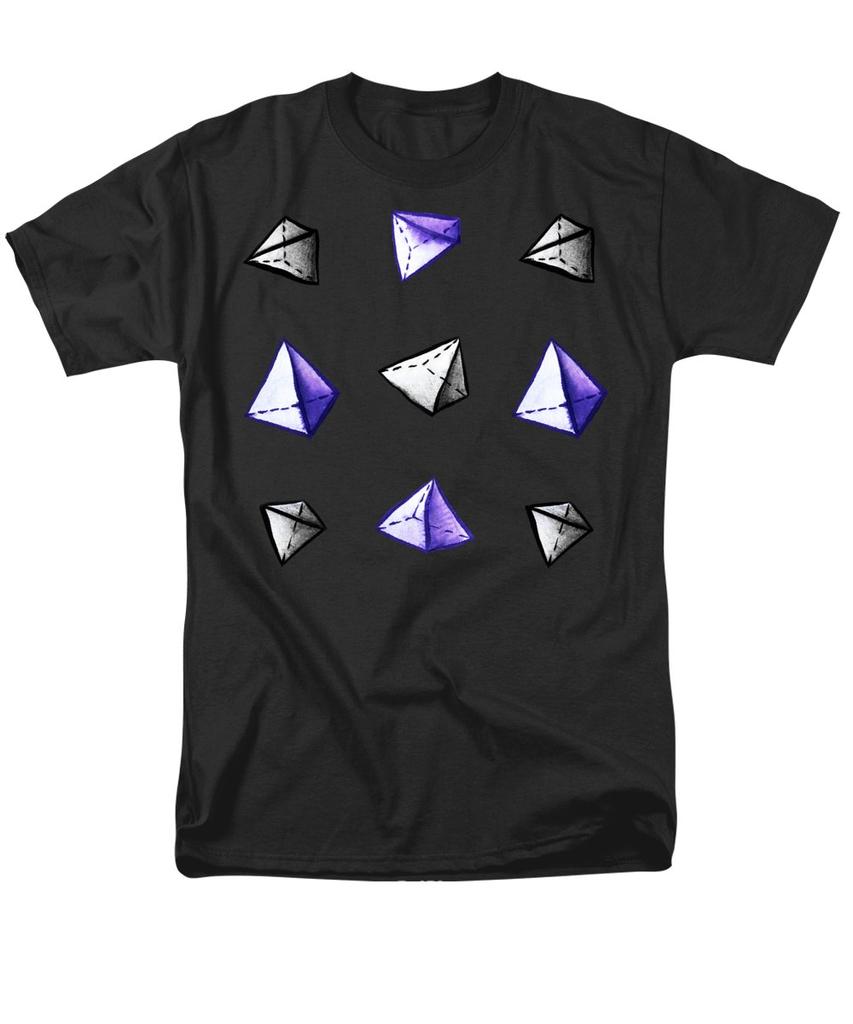 Buy Men Premium Cotton Geometric Watercolor Pyramid Print Tees Funny ...