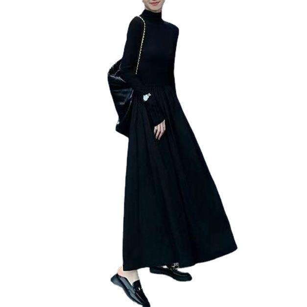 2023 Audrey Hepburn-Inspired Korean Style Slimming Over-the-Knee Spring Dress for Women