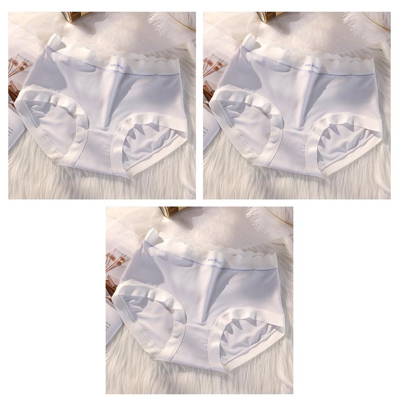 3 PCS Women's High Waist Panties Modal Underwear Breathable Boxer Briefs Lightweight Soft Undies F