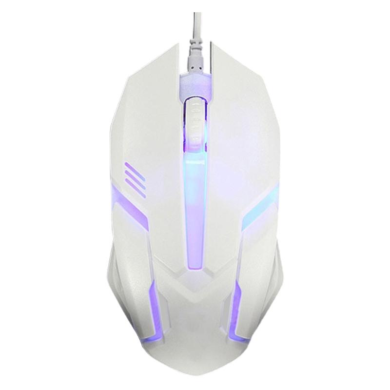 Buton ergonomic pentru mouse pentru jocuri cu fir LED 1000 DPI USB Mouse pentru computer Mouse pentru jocuri S1 Silent Mause cu iluminare de fundal pentru PC