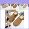 Thick Sole Winter Snow Boots For Women Stylish Plush Round Toe Slip-on Cotton Slippers