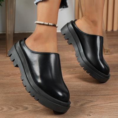 Zapatos Mules de Moda Mujer Planos Plataforma Zapatillas 2025 Tendencia Nueva Moda Verano Casual Sandalias Slingback Mujer Zapatillas Marca Chanclas