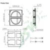 SMD Infrared 850nm 3030 White Light LED for Security Monitoring