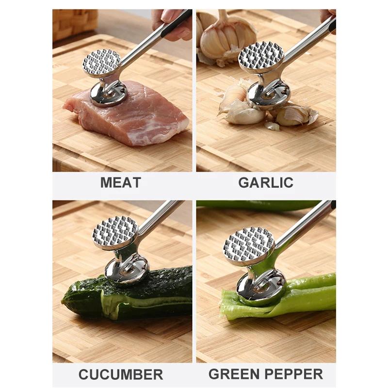 Quality Meat Tenderizer Meat Tools Steak Beef Chicken Hammer Aluminium Metal Mallet Kitchen Tools