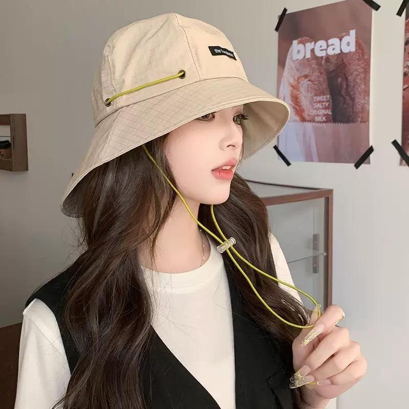 Men's Women's Summer Outdoor Camping Neck Protection Basin Hat Japanese Style Large Eave Sunshade Leisure Sun Protection Waterproof Hat
