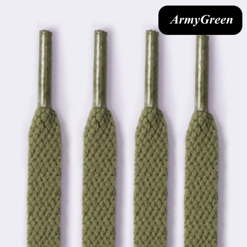 1Pair 36colors Flats Shoelaces Classic Shoe Laces Off Sneaker White Sports Men Women Children Shoelace Casual Shoe Strings