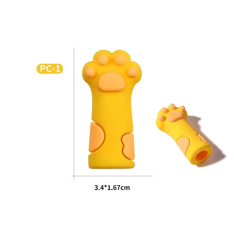 

Милая силиконовая накладка в виде кошачьей лапки, защитный чехол для кусачек для кутикулы, инструменты для маникюра и педикюра, колпачок для пинцета для удаления омертвевшей кожи