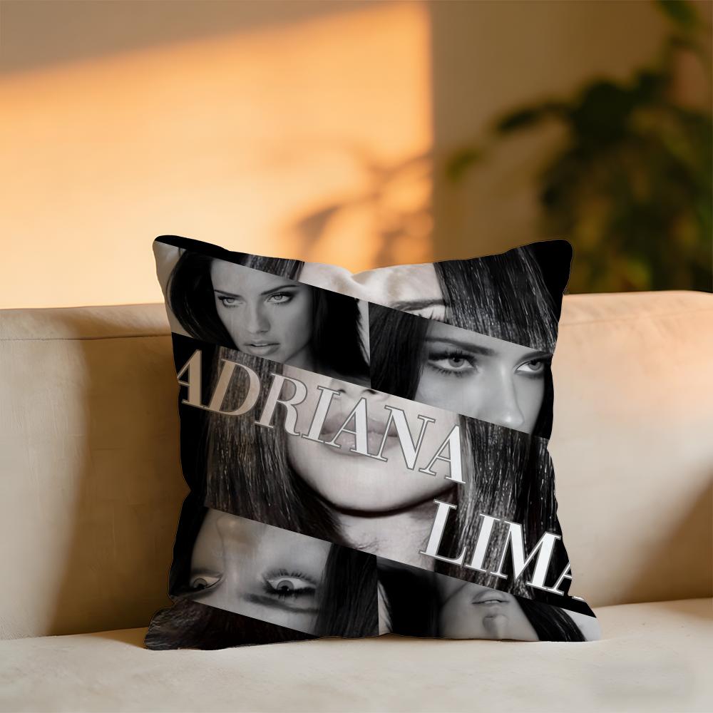 Adriana Lima Cushion Cover Cozy Velvet Throw PillowSoft Warm Cushion For Sofa Bed