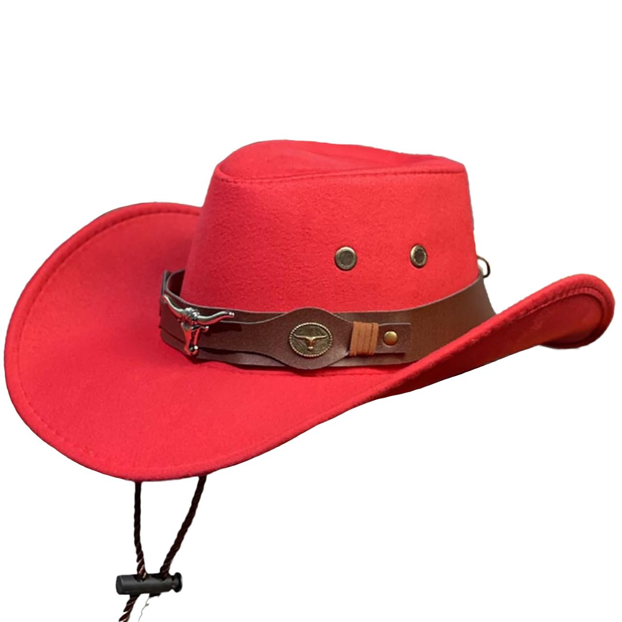 

Белый Клык Западный Ковбой Широкий для Мужчин и Шляпа CZA352, Поля, Стильный, На открытом воздухе, Женщины, (красный)