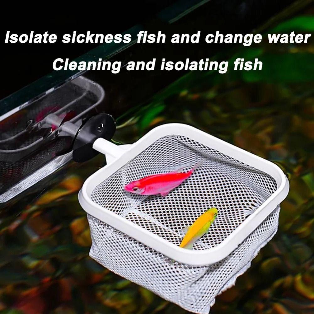 Long Handle Fishing Shrimp Net Extendable Fish Tank Cleaning Net  Aquarium Fish Tank Cleaner Tool