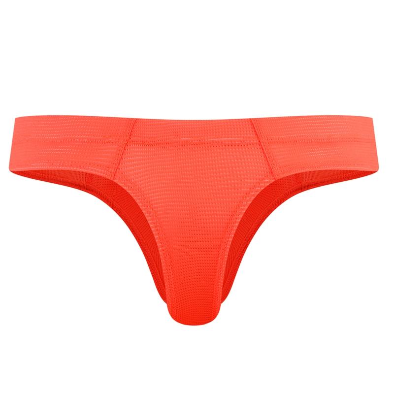 Thong JOCKMAIL Ultra Fine Fiber Mesh Material, Breathable, Low Waist, Sexy Solid Color Men's T-back Underwear