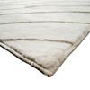 Extra-soft White Curved Relief Rug 190x290