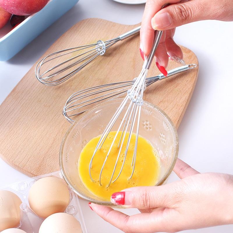 Stainless Steel Manual Egg Whisk, Kitchen Baking Cream Egg Beater Mixing Stirring Tool