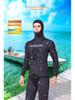 3MM Two-Piece Hooded Wetsuit Set: Long Sleeve Spearfishing, Scuba, Surfing, Snorkeling Suit