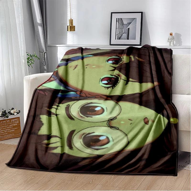 2026 New Style DAN DA DAN Anime Cartoon Blanket,Soft Throw Blanket for Home Bedroom Bed Sofa Picnic Travel Office Cover Kid Gift