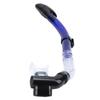 Adults Snorkel Set AntiFog Diving Cover Tempered Glass Goggles with Dry Top Snorkel Tube(Blue )