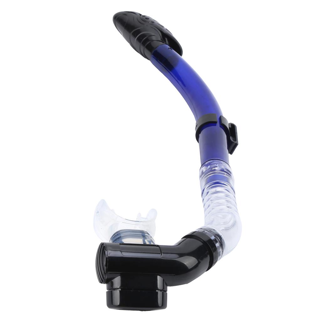 Adults Snorkel Set AntiFog Diving Cover Tempered Glass Goggles with Dry Top Snorkel Tube(Blue )