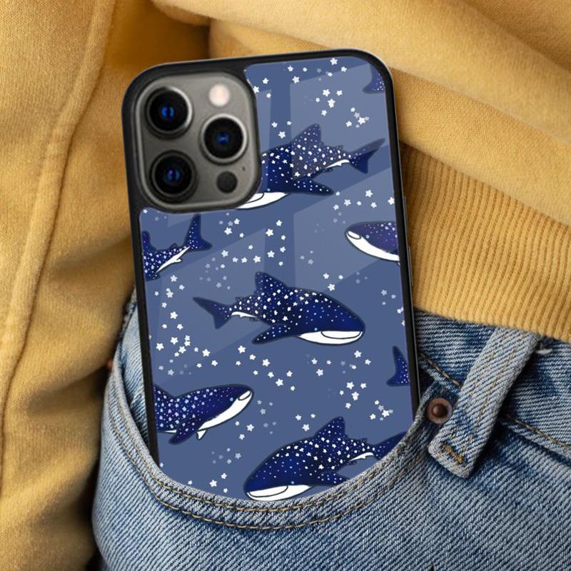 Shark Ocean Fish Soft Phone Case for iPhone 17 Air 16e Pro Max 15 Pro 13 14 Plus 11 12 MagSafe Magnetic Coque