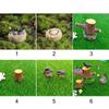 Multicolor Micro Swallow Model Fairy Garden Ornament Mini Birds' Nests Statue  Outdoor Indoor