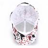 Hat Men's Graffiti Spring and Autumn Poker Printed Hip Hop Baseball Hat Summer Versatile Sunscreen Duck Tongue Hat