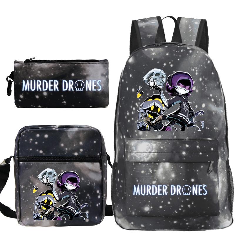 Neuer Murder Peripherie-Trend Schulterrucksack-Set Lässige Stiftetasche Grund- und Sekundarschultasche